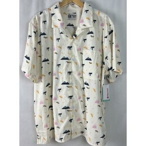 Marmot Mountain Works Mens Shirt Size XXL Muir Camp M14118 Papyrus Pop Nature C2